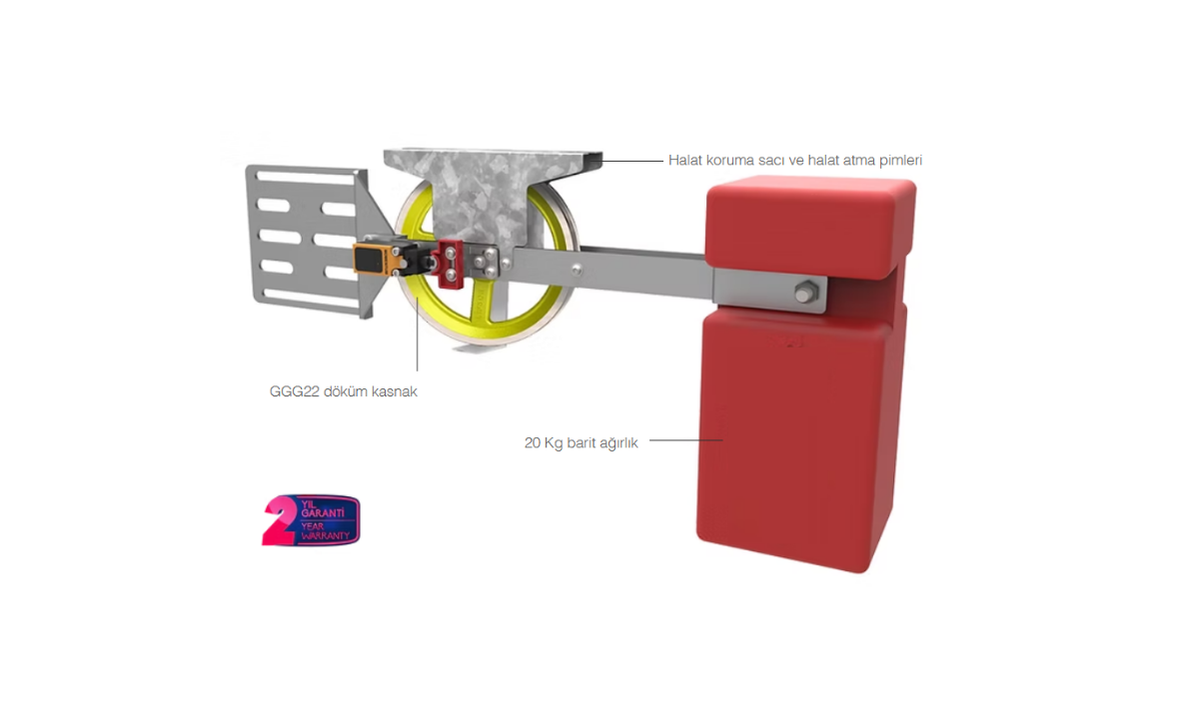 LF06-A ROPE TIGHTENING MECHANISM WITHOUT WEIGHT